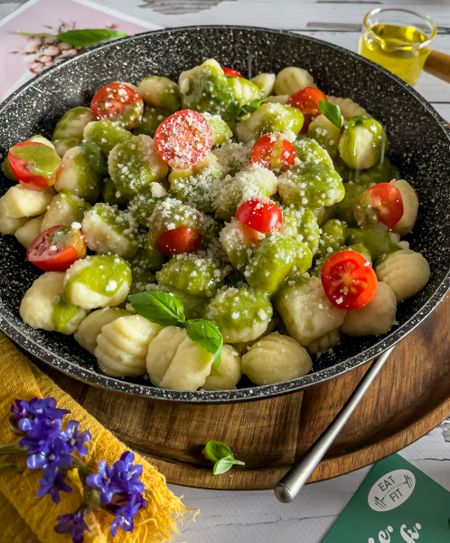 gnocci w pesto bazyliowym